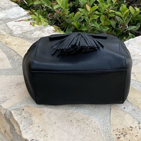 NWT Tory Burch Thea mini backpack black leather - Picture 4 of 7